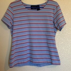 A cute stripped Blue shirt.
